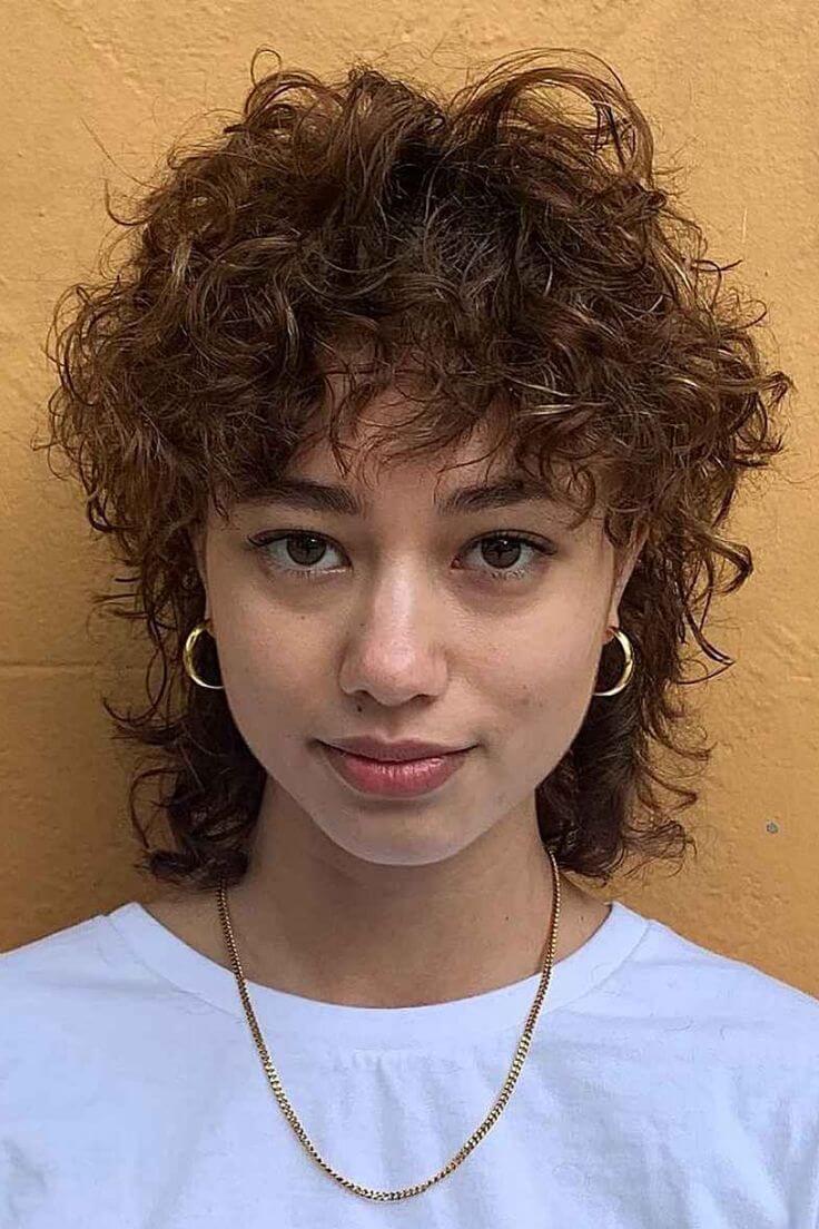 Bangy Curly Mullet