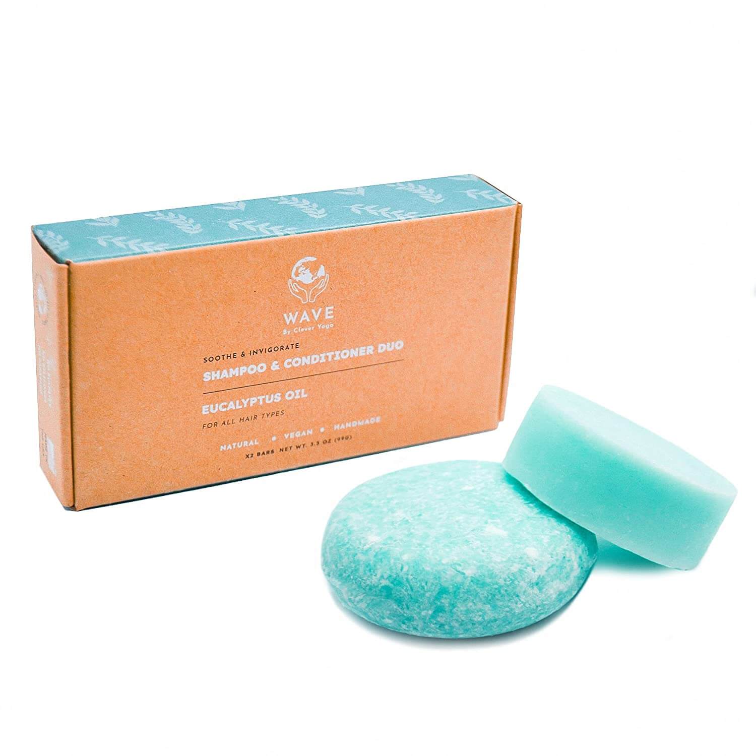 Eucalyptus Oil shampoo and conditioner bar set